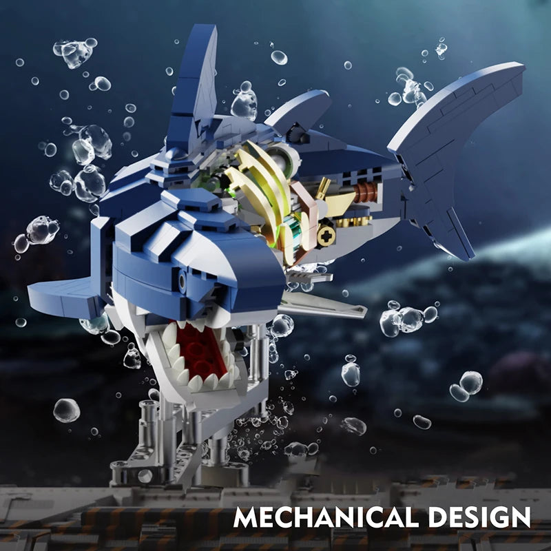 Mechanical Shark Building Blocks Set