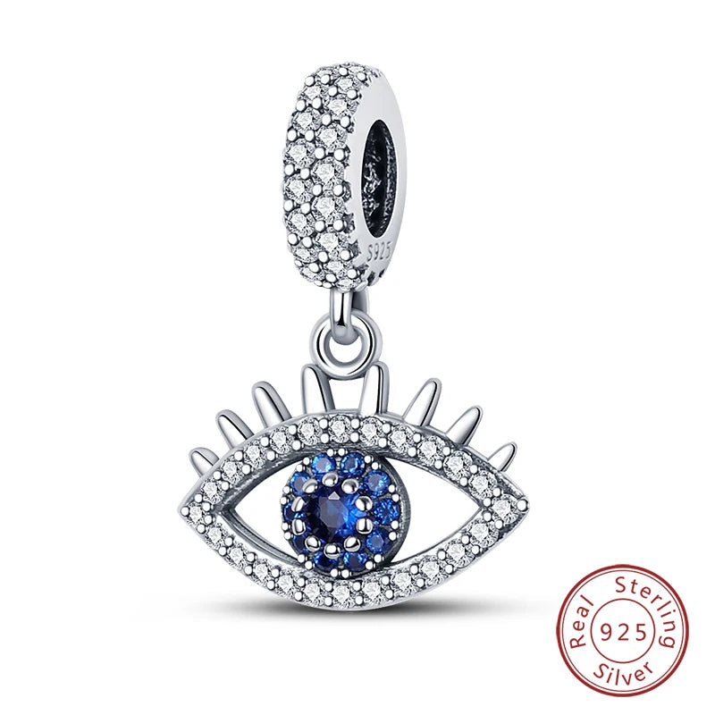 S925 Silver Luminous Firefly & Star Charms (3mm)