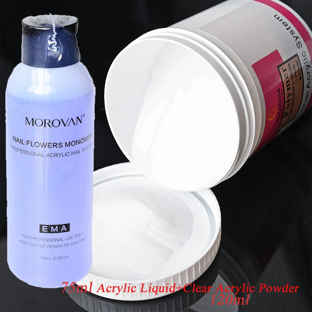 120ml EMA Acrylic Liquid & Pink Builder Powder Set