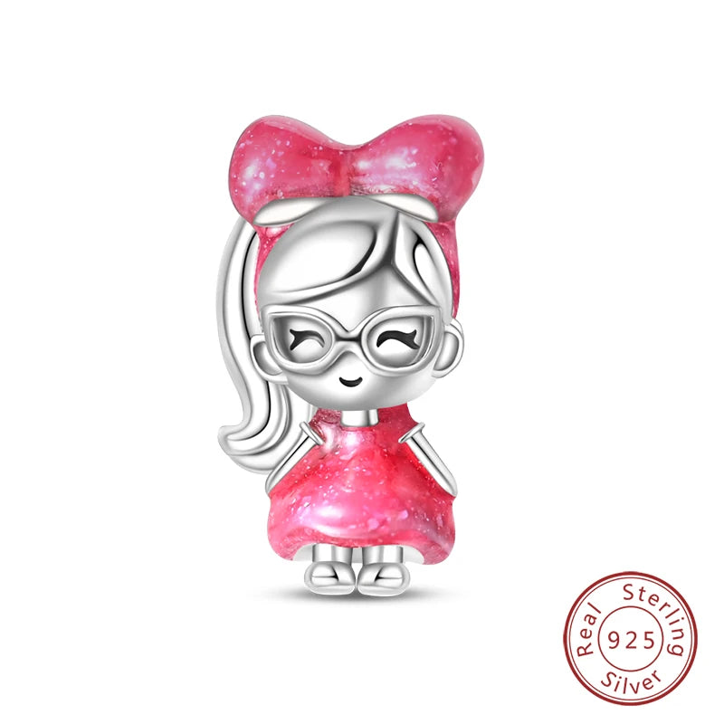 S925 Silver Luminous Firefly & Star Charms (3mm)