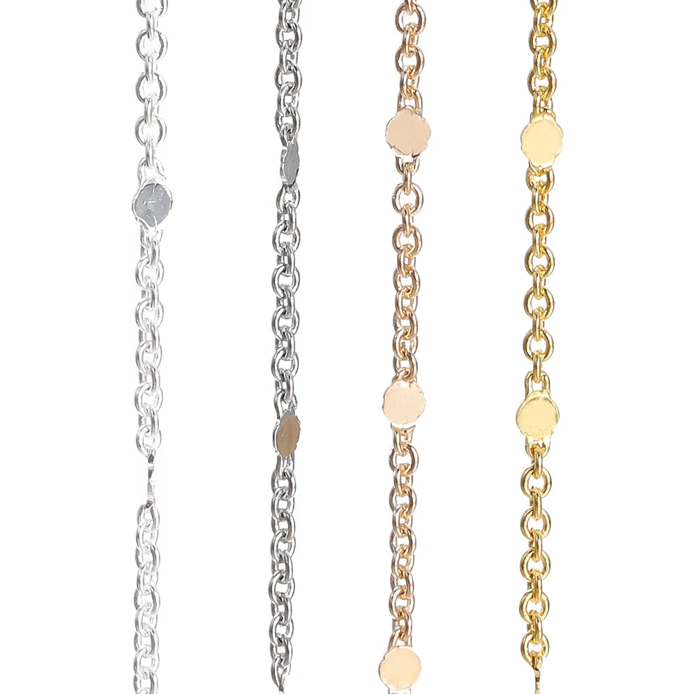 2 Meters No-Fade Sequins Chain Necklace