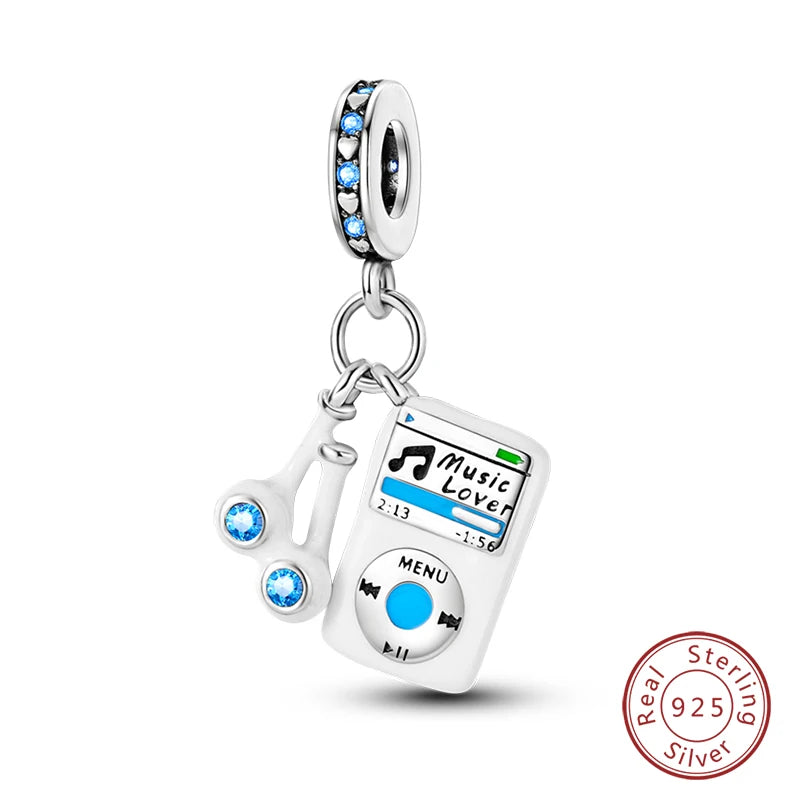 S925 Silver Luminous Firefly & Star Charms (3mm)