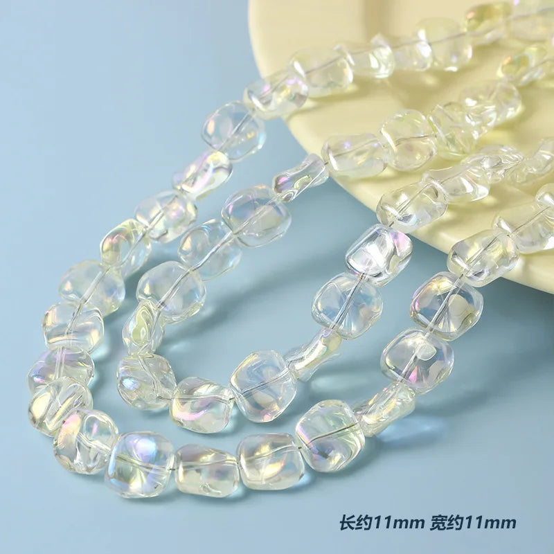 20pcs 11mm Irregular Lampwork Glass Beads