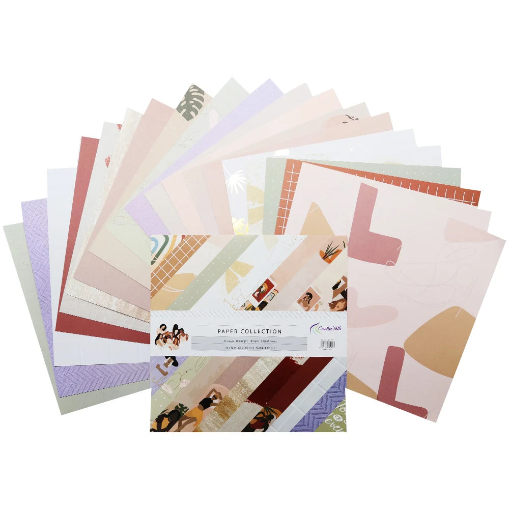 Creative Path 12-Inch Scrapbooking Paper Pack (20 Sheets)