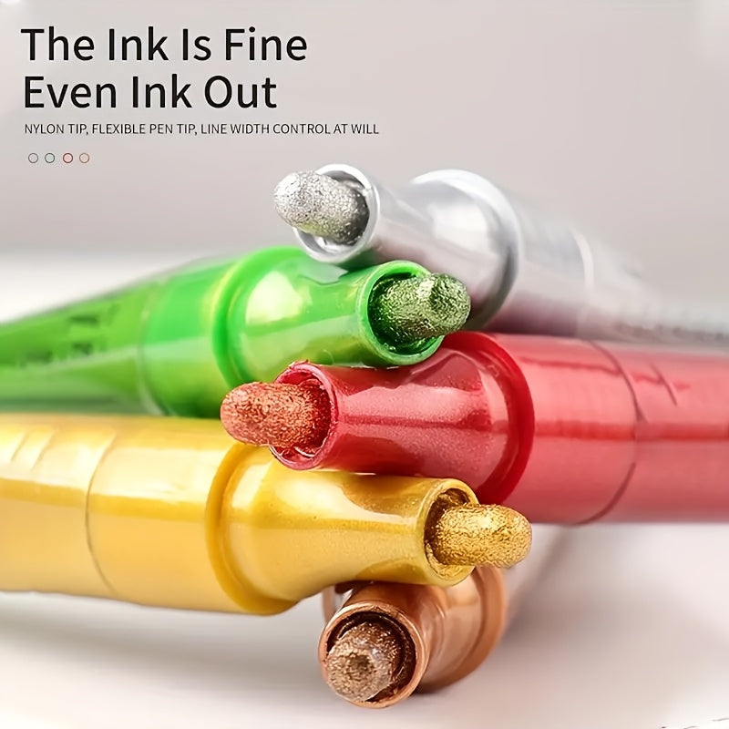 12-Color Acrylic Paint Markers Set