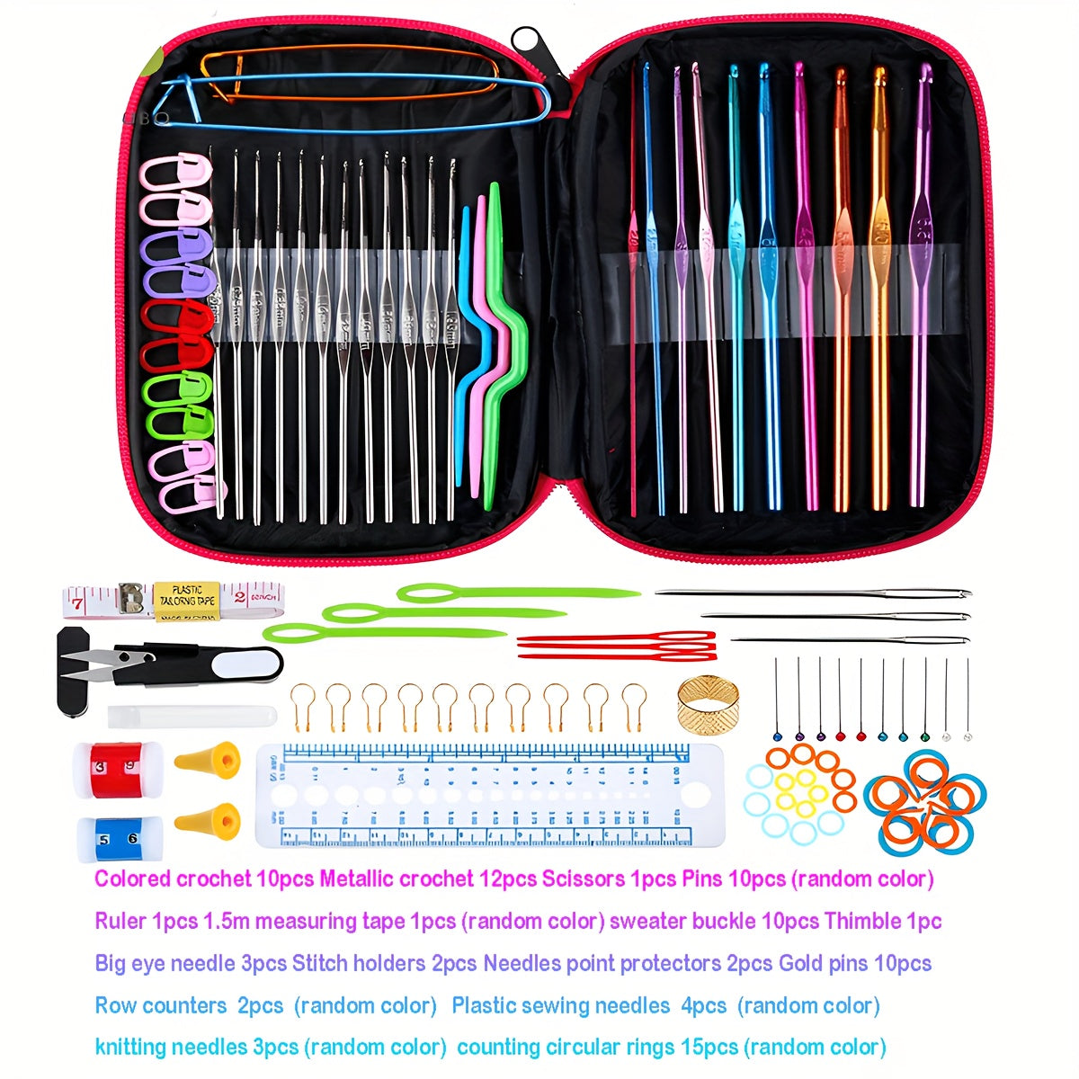 Crochet Hook Kit with Case
