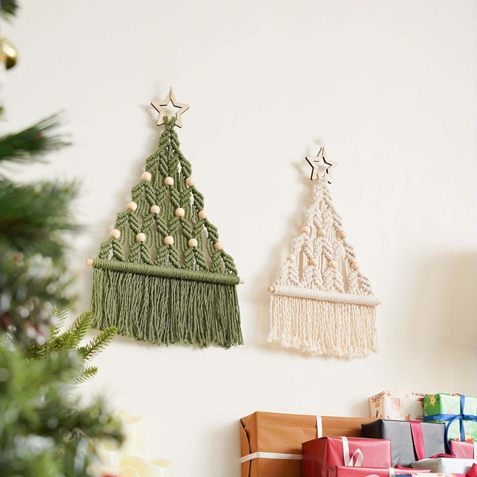 2pcs Woven Christmas Tree DIY Craft Kit