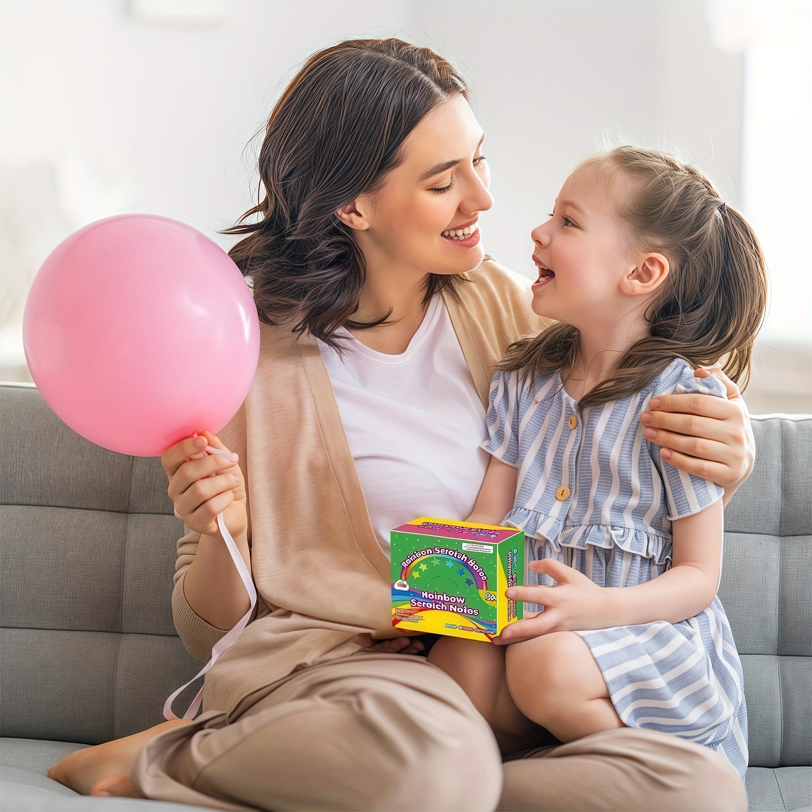 125pcs Rainbow Scratch Art Mini Notes