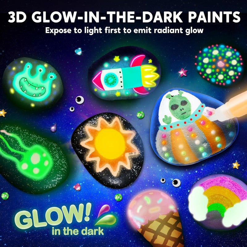 Glow in the Dark Rock Painting Kit